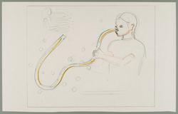 Child blowing bubbles