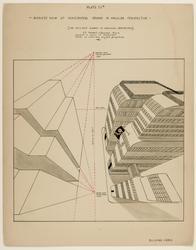 Birdseye View of Skyscrapers Drawn in Angular Perspective, Plate 11