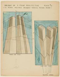 Oblique or 3 Point Perspective, Plate 12
