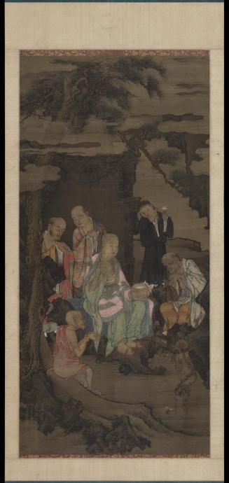 Luohans feeding a hungry spirit