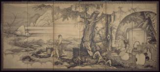 Pang Jushi (Hôkoji) and Ling Zhaonu (Reishôjo): Parody of Jiumei (Kume) the Transcendent