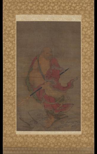 Bodhidharma (Daruma) on a Reed