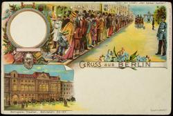 GRUSS aus BERLIN 
Unter den Linden. Metropole - Theater.
