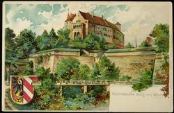 NÜRNBERG, Burg von Westen.
