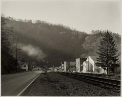 Rail Road Tracks and Church, Welch, WV