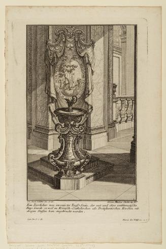 Sheet 2 of six designs for baptismal fonts