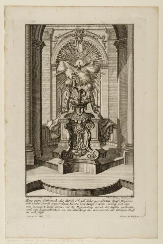 Sheet 4 of six designs for baptismal fonts
