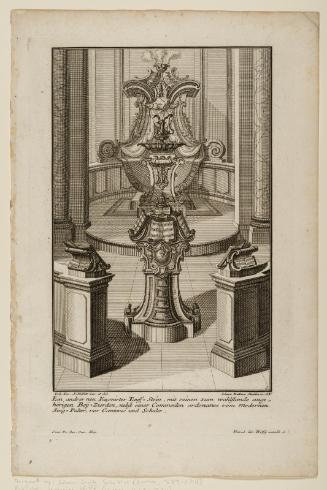 Sheet 6 of six designs for baptismal fonts