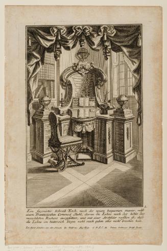 Sheet 1 of six designs; design for a desk