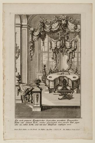 Sheet 3 of six designs for furniture; design for a dressing table