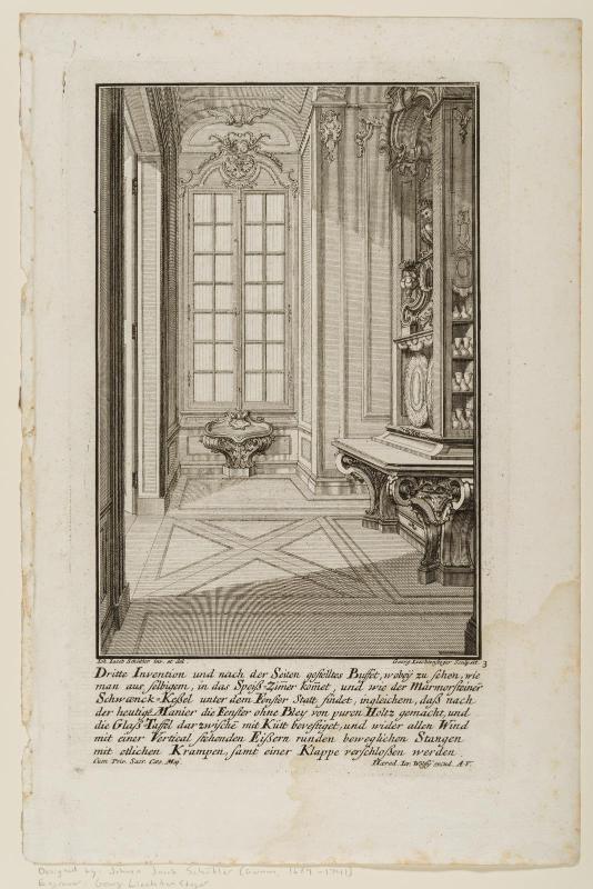 Sheet 3 of six designs for furniture; design for a sideboard