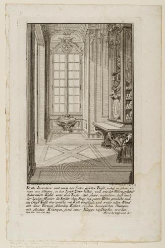 Sheet 3 of six designs for furniture; design for a sideboard