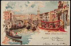 VENEZIA - LA REGATA (Gran corso delle barche)
