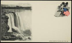 GREETINGS FROM PICTURESQUE AMERICA 
HORSE SHOE FALL FROM GOAT ISLAND, NIAGARA.
