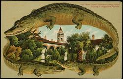 Outer Court Colonnades, Hotel Ponce de Leon, St. Augustine, Florida.

