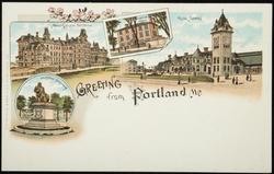 GREETING from Portland, Me. 
Union Station.
