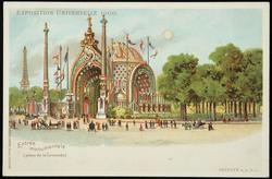 EXPOSITION UNIVERSELLE 1900. Entrée monumentale (place de la Concorde.)

