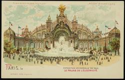 PARIS, le EXPOSITION UNIVERSELLE DE 1900. 
LE PALAIS DE L'ÉLECTRICITÉ.
