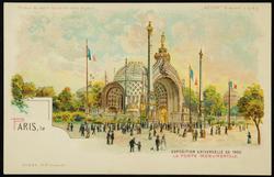 PARIS, le EXPOSITION UNIVERSELLE DE 1900. 
LA PORTE MONUMENTALE.
