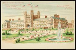 HOLD CARD TO LIGHT.  OFFICIAL SOUVENIR WORLD'S FAIR - ST. LOUIS 1904. 
Administration Building.
