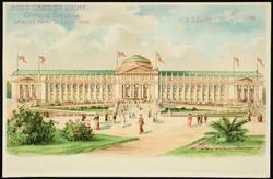 HOLD CARD TO LIGHT.  OFFICIAL SOUVENIR WORLD'S FAIR - ST. LOUIS 1904. 
U.S. Government Building.
