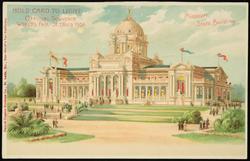HOLD CARD TO LIGHT.  OFFICIAL SOUVENIR WORLD'S FAIR - ST. LOUIS 1904. 
Missouri State Building.
