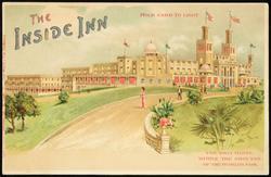 HOLD CARD TO LIGHT.  THE INSIDE INN  THE ONLY HOTEL WITHIN THE GROUNDS OF THE WORLD'S FAIR. 

