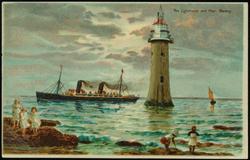 The Lighthouse and River, Mersey.

