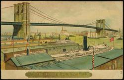 Brooklyn Bridge from New York. 

