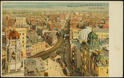 Bird's Eye View Brooklyn, N.Y., Fulton Street.

