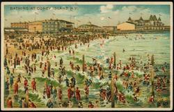 BATHING AT CONEY ISLAND,  N.Y.


