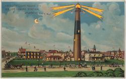 ABSECOM LIGHT HOUSE AND U.S. LIFE SAVING STATION, ATLANTIC CITY, N.J.

