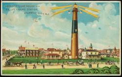 ABSECOM LIGHT HOUSE AND U.S. LIFE SAVING STATION, ATLANTIC CITY, N.J.

