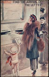 PUZZLE - FIND THE ARRIVAL OF THE LETTER
