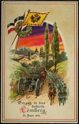 Einzug in das befreite Lemberg. 23.Juni 1915.
