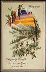 Karpathen Siegreiche kämpfe am Uzroker-Pass. 28.Januar 1915.
