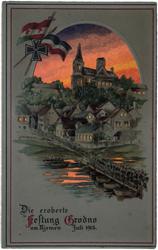 Die eroberte Festung Grodno am Njemen Juli 1915.
