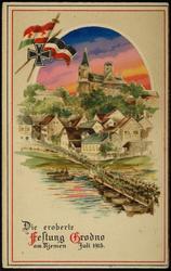 Die eroberte Festung Grodno am Njemen Juli 1915.
