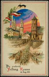 Die eroberte Festung Kowno 18.Aug.1915.
