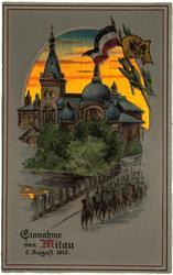Einnahme von Mitau 2.August 1915.
