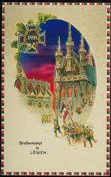 Strassenkampf in LÖWEN. 
1914