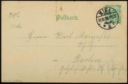 GRUSS  S.M. Yacht "Hohenzollern."
