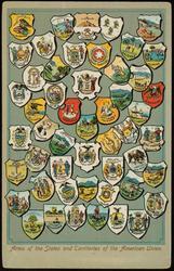 Arms of the States and Territories of the American Union.
