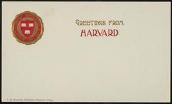 GREETINGS FROM HARVARD