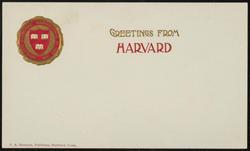 GREETINGS FROM HARVARD
