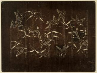 Pattern of sparrow and bamboo