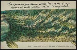 This part as you know, is the best of the fish - Devour it with relish, which is my wish.
