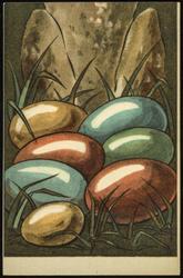 Feet of a rabbit with Easter eggs. [3of3]

