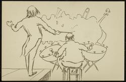 [LE CHEF D'ORCHESTRE MARQUE UN TEMPS - for coloring]

