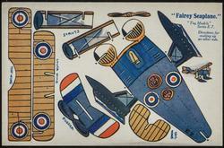 "Fairey Seaplane."  "Toy Models." Series E7. 


